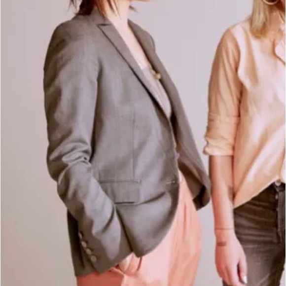 STELLA MCCARTNEY grey slim blazer sz4 **as is - Picture 2 of 8